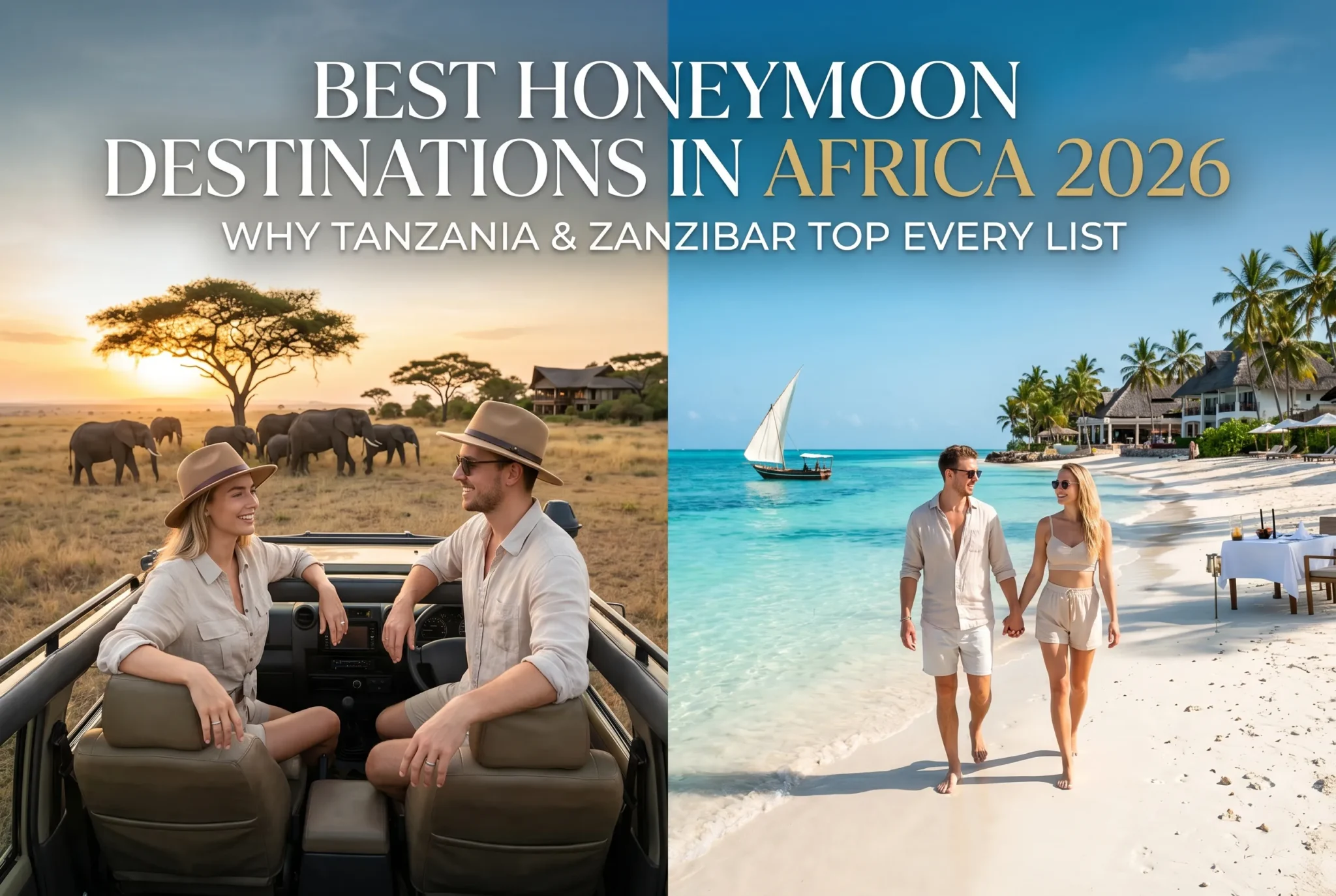 Best Honeymoon Destinations in Africa 2026: Why Tanzania and Zanzibar Top Every List
