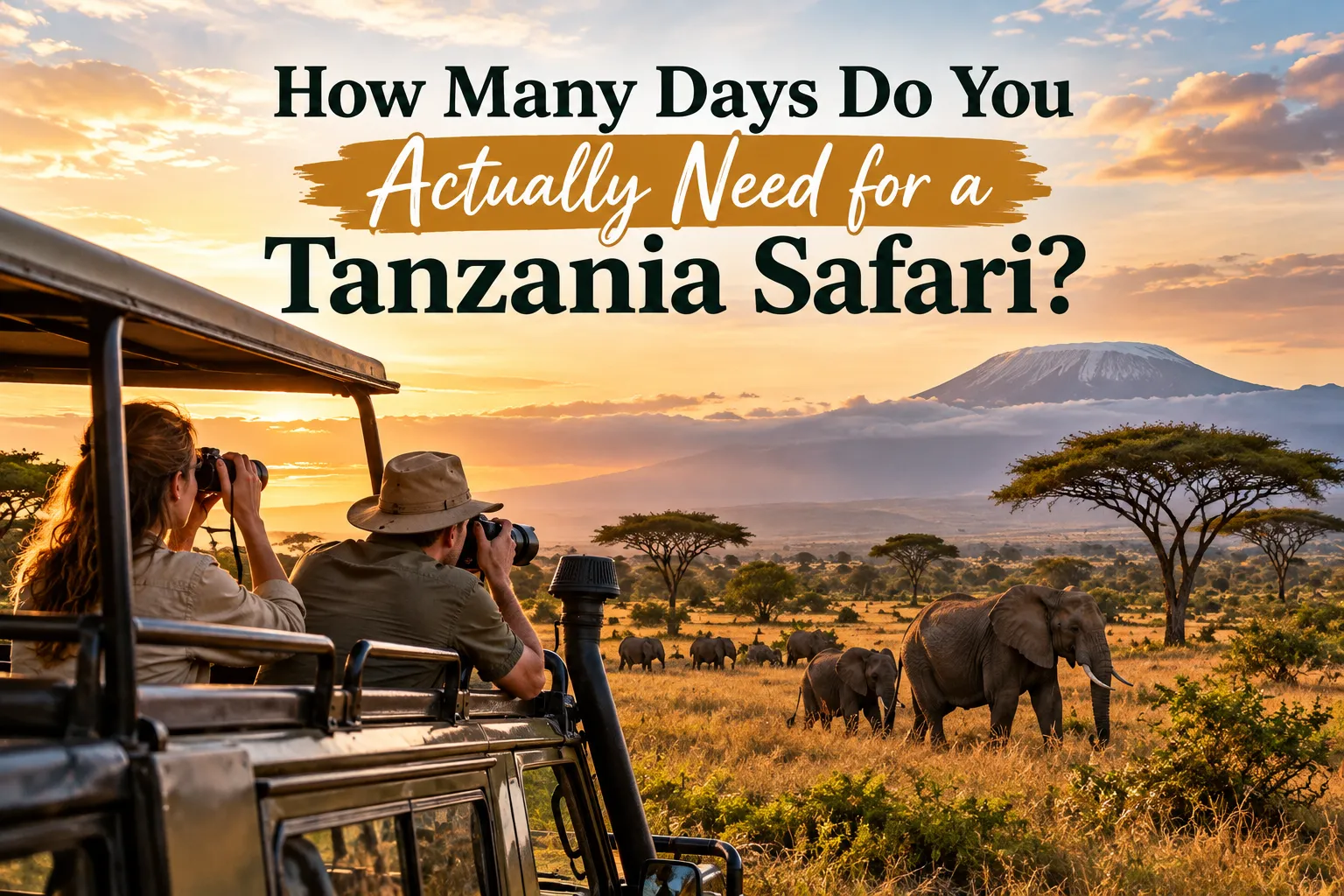 How Many Days Do You Actually Need for a Tanzania Safari?
